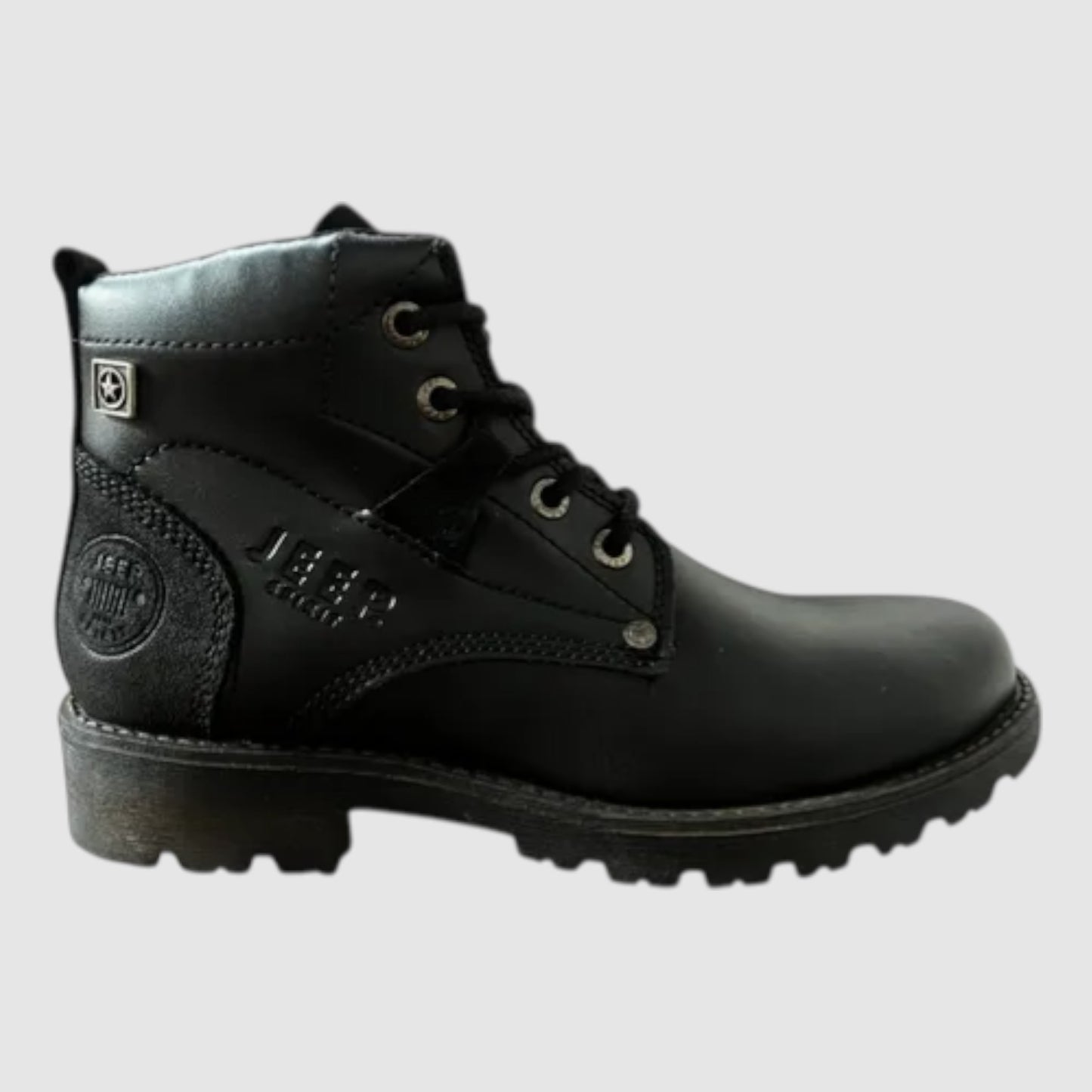 Botas Jeep Hombre Casuales De Piel 10156hneg Negro