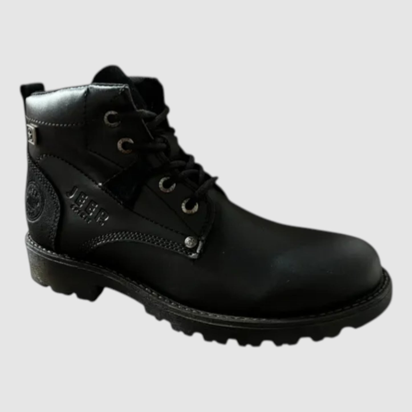 Botas Jeep Hombre Casuales De Piel 10156hneg Negro