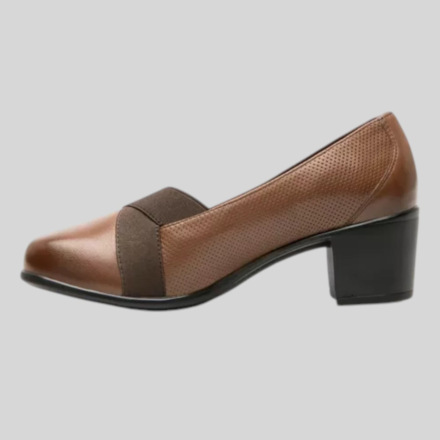 Zapato Flexi Mujer Casual Piel Con Tacón 110403caf