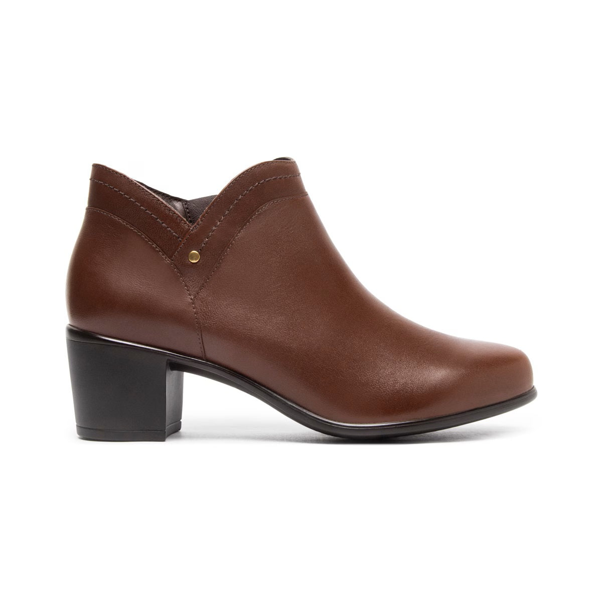 Botín Flexi Mujer Casual Tacón Piel 110421 Tabaco