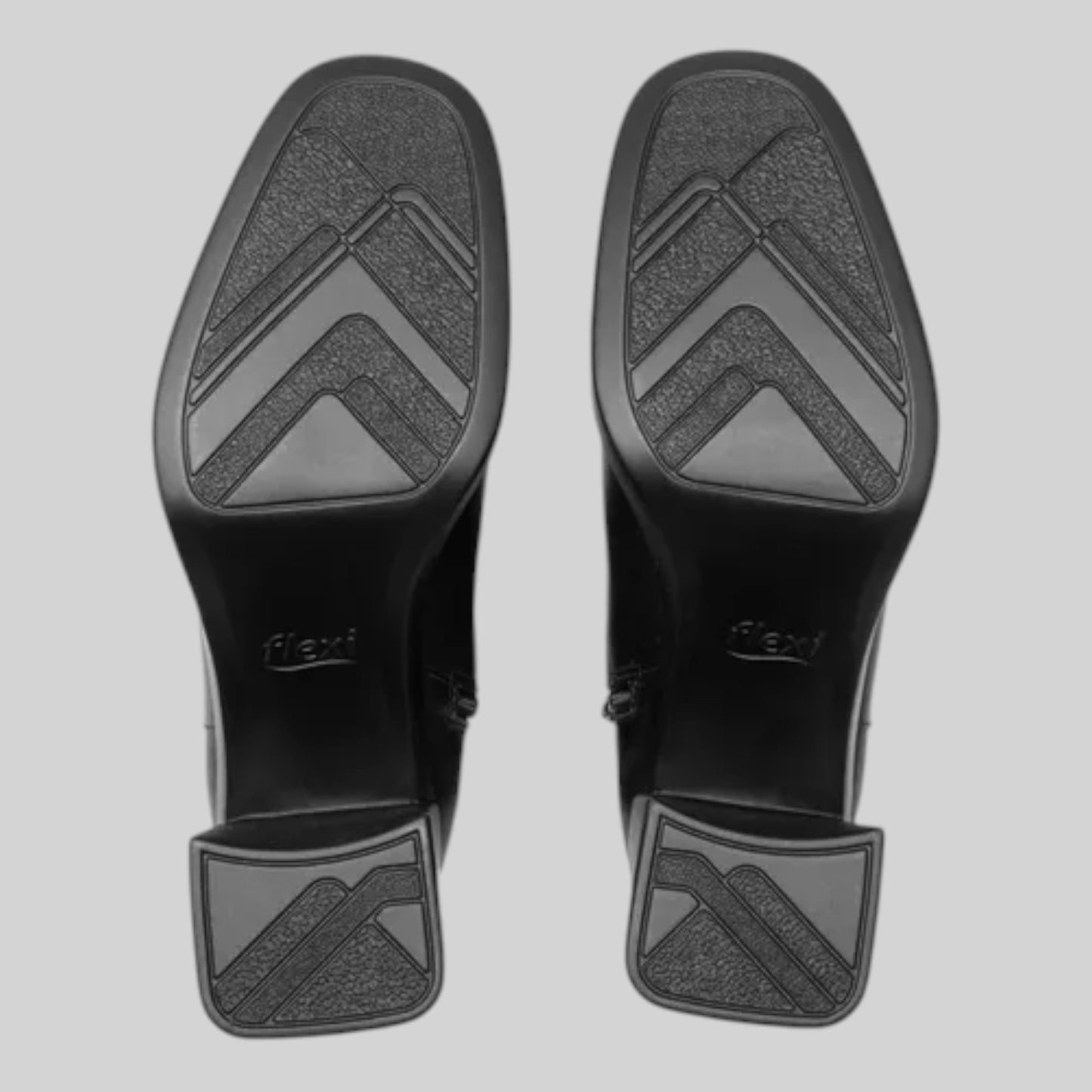 Bota Flexi Mujer Casual De Piel Con Plataforma 127402neg