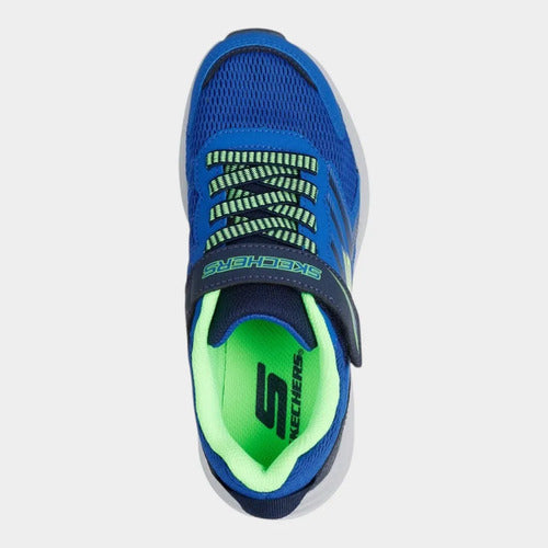 Tenis Skechers Niño Microspec Tread Deportivo 404115lblnv Azul