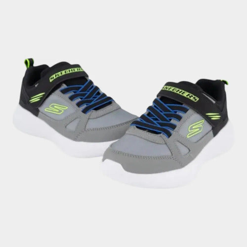 Tenis Skechers Niño Gorun 400 Technix 400 V2 405090lgybk Gris