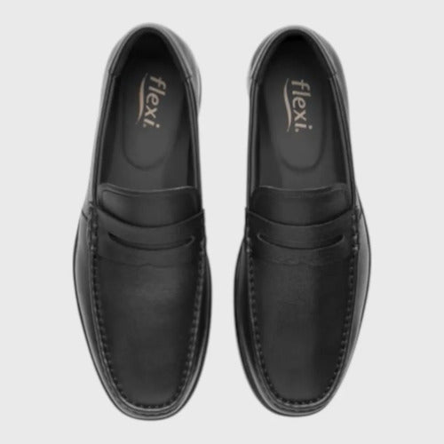 Zapatos Flexi Hombre Mocasín Confort Piel 423003neg Negro