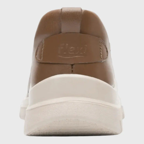 Zapato Flexi Mujer Mocasín Confort Piel 130210tan Tan