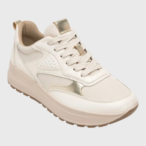 Tenis Flexi Mujer Sneaker Casual 117210bei Beige