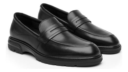Zapatos Flexi Hombre Mocasín Semivestir Piel 419502neg Negro