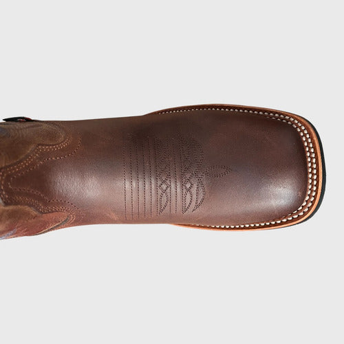 Botas Justin Hombre Vaqueras Piel Jb5574 Café