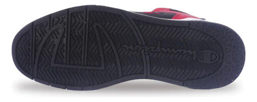 Tenis Champion Hombre Urbano Classic Court Hi Cas10402m Negro/rojo