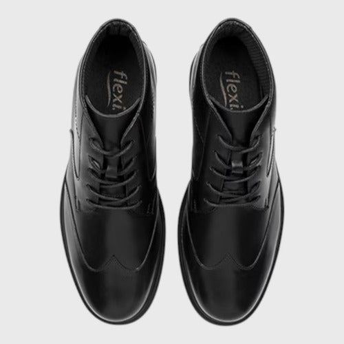 Botín Flexi Hombre Semivestir Casual Piel 417015neg Negro