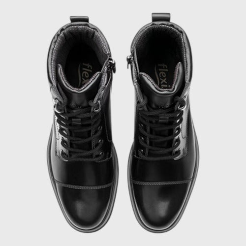 Botín Flexi Hombre Casual Piel 421703neg Negro