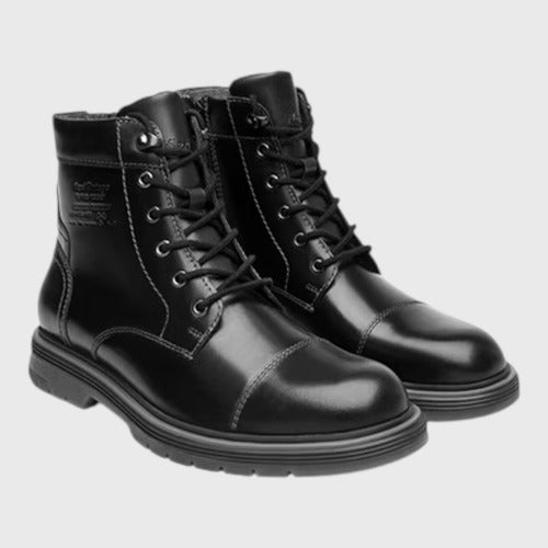 Botín Flexi Hombre Casual Piel 421703neg Negro