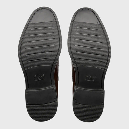 Botín Flexi Hombre Chelsea Casual Piel 400118nog Nogal