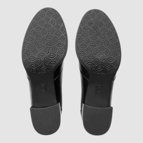 Zapatos Flexi Mujer Confort De Piel Y Tacón 137302neg Negro