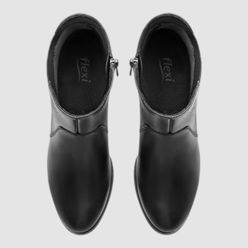 Botín Flexi Mujer Casual De Piel 137304neg Negro