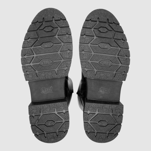 Botas Flexi Mujer Casual Largas De Piel 131910neg Negro