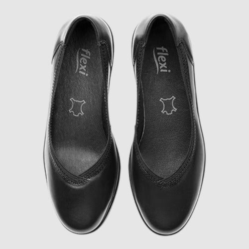 Zapato Flexi Mujer Casual De Piel 130005neg Negro