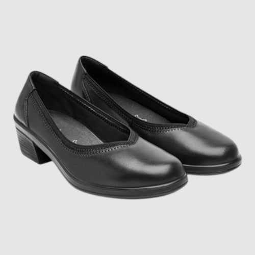 Zapato Flexi Mujer Casual De Piel 130005neg Negro