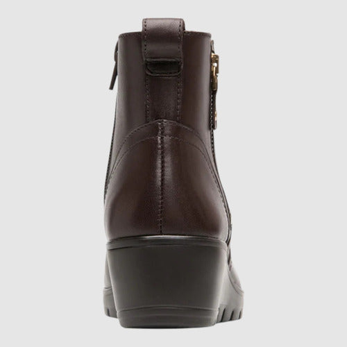 Botin Flexi Mujer Casual De Piel 104827mad Madera