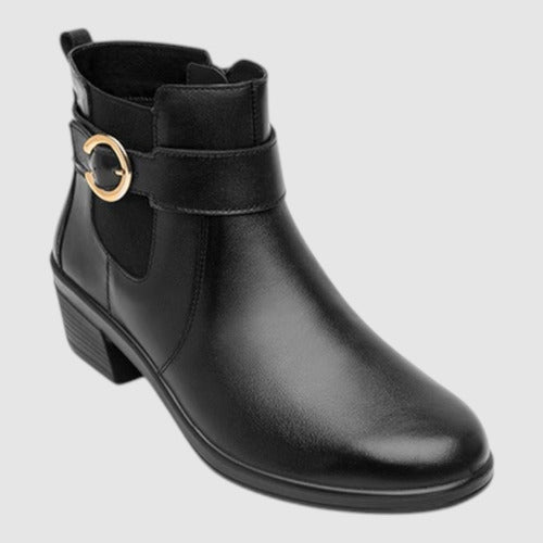 Botín Flexi Mujer Casual De Piel 130008neg Negro