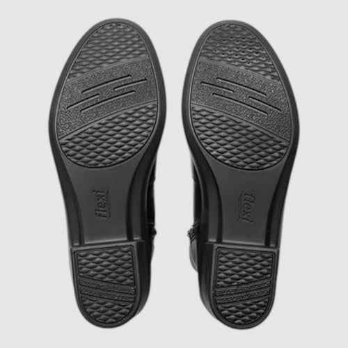 Botín Flexi Mujer Casual De Piel 130008neg Negro
