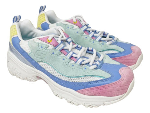 Tenis Skechers Bco/mult 149475wmlt