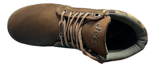 Bota Jeep Hombre Piel Nobuck Outdoor 1950n