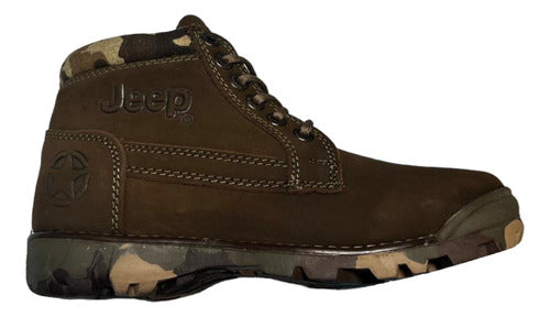 Bota Jeep Hombre Piel Nobuck Outdoor 1950n