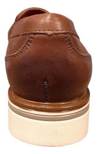 Zapato Flexi Mujer Casual Cuña Piel 45717Nuez