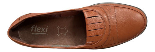 Zapato Flexi Mujer Confort Casual Piel 130001Tan