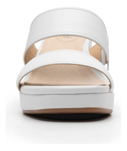 Sandalia Flexi Mujer Casual Con Tacón Piel 123005
