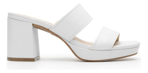 Sandalia Flexi Mujer Casual Con Tacón Piel 123005