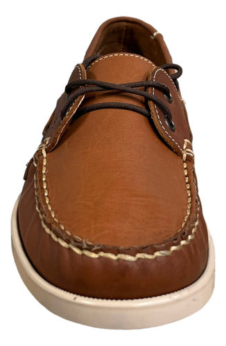 Zapatos Triples Mocasín Náutico Piel Th Remy 3524