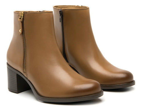 Botín Flexi Mujer Casual De Piel 109220
