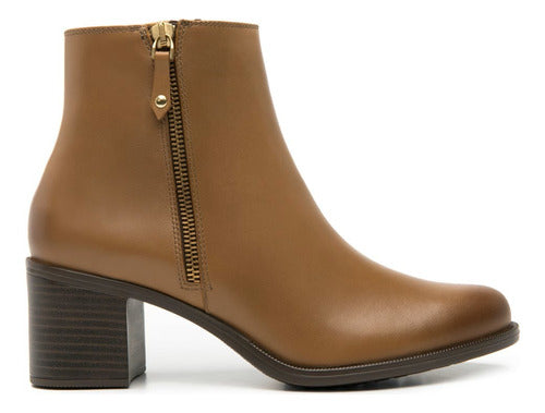 Botín Flexi Mujer Casual De Piel 109220