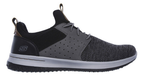 Tenis Skechers Hombre Memory Foam Extra Ancho 65474w