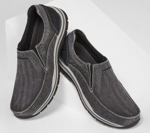 Tenis Skechers Hombre Memory Foam Relaxed Extra Ancho 64109
