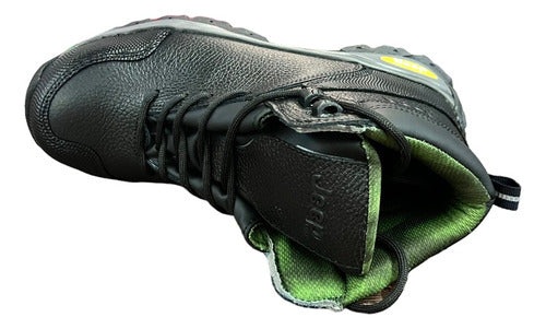 Bota Jeep Hombre Industrial Piel Con Casco De Acero 080