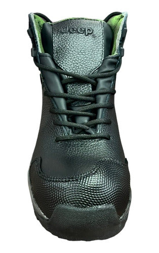 Bota Jeep Hombre Industrial Piel Con Casco De Acero 080