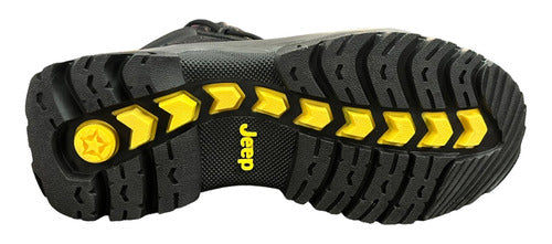 Bota Jeep Hombre Industrial Piel Con Casco De Acero 080