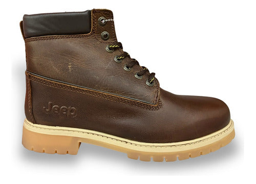 Botas Jeep Hombre Outdoor Casual De Piel 3801