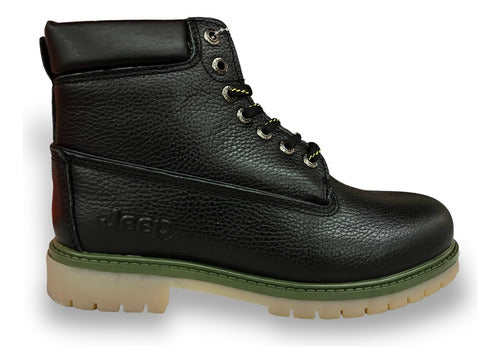 Botas Jeep Hombre Outdoor Casual De Piel 3801