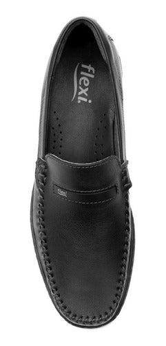 Zapato Flexi Hombre De Confort De Piel 407402neg