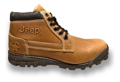 Bota Jeep Hombre Piel Crazy Outdoor 1950cm