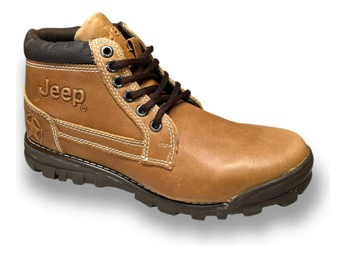 Bota Jeep Hombre Piel Crazy Outdoor 1950cm