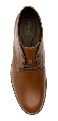 Botín Flexi Para Hombre Casual De Piel Y Confort 404606tan