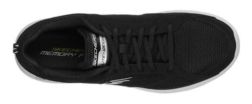Tenis Skechers Hombre Memory Foam 58363blk