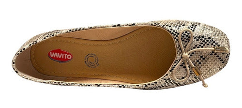 Zapato Vavito Niña Balerina Casual V7006oro
