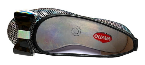 Zapato Vavito Niña Balerina Casual V97013neg