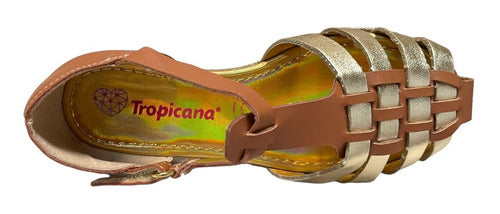 Sandalia Tropicana Niñas 97367oro